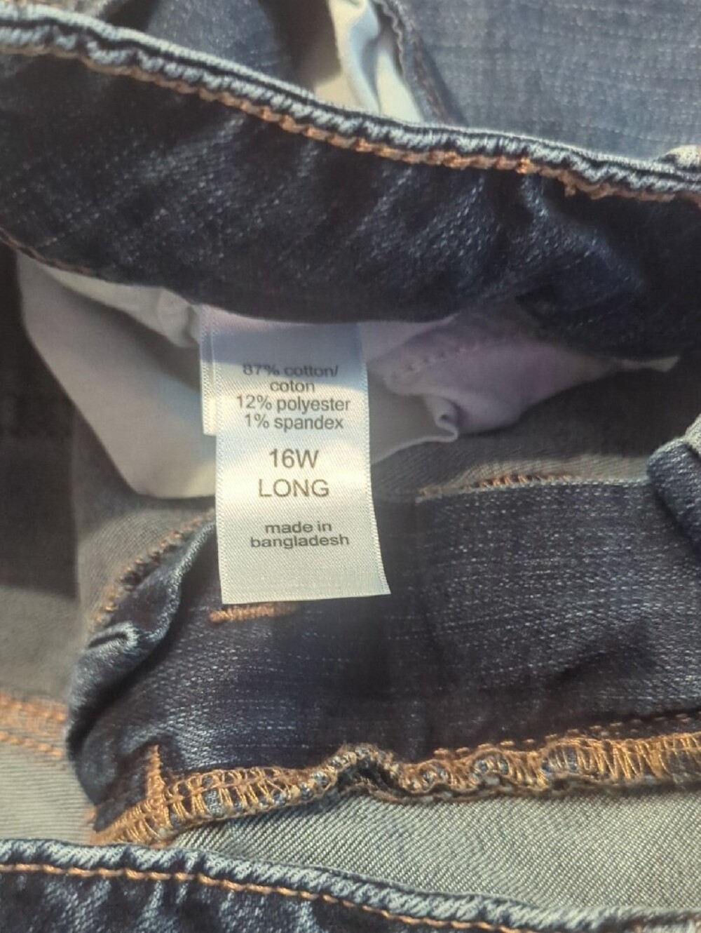 Maurice's m jeans Mid-Rise Straight Leg Denim Size 16W Long Women's - Picture 3 of 4